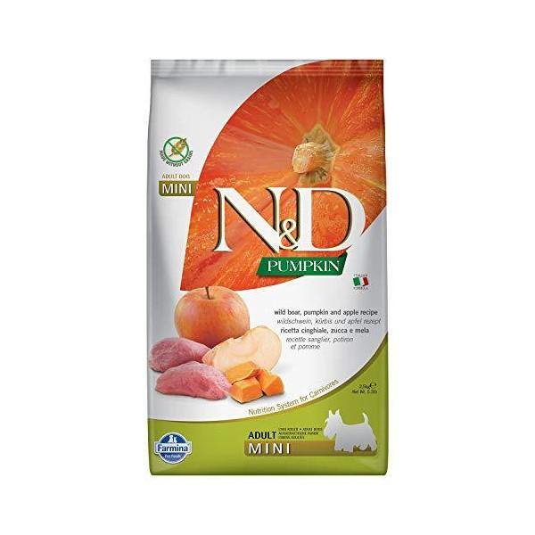 Farmina N&D Pumpkin Grain Free Adult Mini Cinghiale, Mela, Zucca 2,5kg Farmina N&D Pumpkin Grain Free Adult Mini Cinghiale, Mela, Zucca 2,5kg